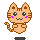 Katten Mini plaatjes Poesje Draaiend