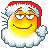 Kerst Mini plaatjes Kerstman Smiley Lachen