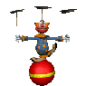 Overig Mini plaatjes Clown Acrobaat
