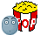 Overig Mini plaatjes Popcorn
