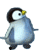 Pinguins Mini plaatjes Kleine Pinguin Kijkt Omhoog