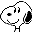 Snoopy Mini plaatjes Mini Plaatje Snoopy Gezicht