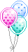 Verjaardag Mini plaatjes Ballonnen Kawaii
