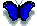 Vlinders Mini plaatjes Mini Plaatje Vlinder Blauwe