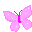 Vlinders Mini plaatjes Mini Plaatje Roze Vlinder