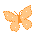 Vlinders Mini plaatjes Mini Plaatje Oranje Vlinder