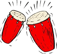 Muziek plaatjes Drummen 