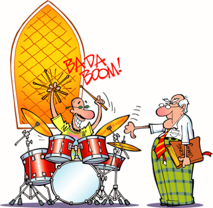 Muziek plaatjes Drummen 