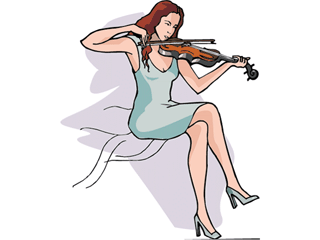 Muziek plaatjes Viool 