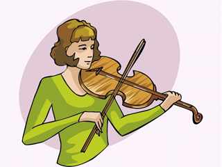 Muziek plaatjes Viool 