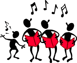 Muziek plaatjes Zangkoor 