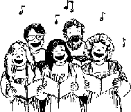 Muziek plaatjes Zangkoor 