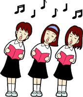 Muziek plaatjes Zangkoor 