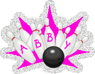 Abby Naamanimaties De Naam Abby Met Glimmende Bowlingkegels