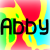 Abby Naamanimaties De Naam Abby In Een Vierkant Gekleurd Hokje