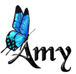 Amy Naamanimaties Vlinder Blauw Amy