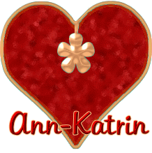 Naamanimaties Ann katrin Ann Katrin Rode Letters Met Groot Rood Hart 