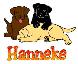 Naamanimaties Hanneke Kwispelende Honden