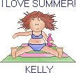 Naamanimaties Kelly I Love Summer Kelly Insmeren