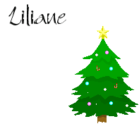 Naamanimaties Liliane Kerst Kerstboom Liliane