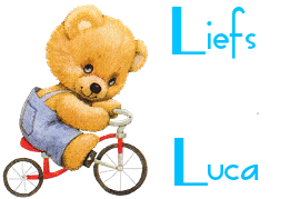 Naamanimaties Luca Fietsende Beer Liefs Luca