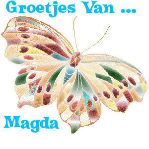 Naamanimaties Magda Groetjes Magda Regenboog Vlinder