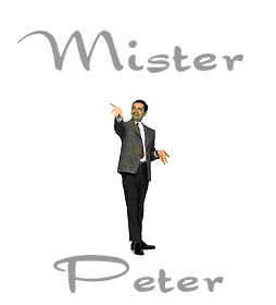 Naamanimaties Peter Mister Bean Peter
