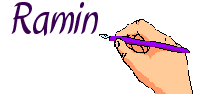 Naamanimaties Ramin Een Pen Die Ramin Schrijft