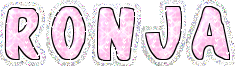 Naamanimaties Ronja Glitters Roze