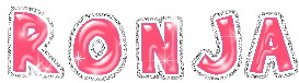 Naamanimaties Ronja Roze Glitters