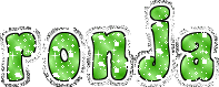 Naamanimaties Ronja Glitters Groen