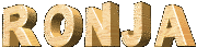 Naamanimaties Ronja Gouden Letters Ronddraaien