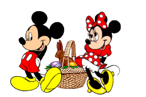 Disney Pasen Pasen plaatjes Micky Mini Mouse Picknickmand