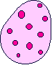 Eieren Pasen Pasen plaatjes Roze Ei Met Paarse Stippen 