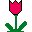 Pasen Pasen plaatjes Mini Tulp Rood