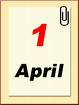 1 april Plaatjes Kalender 1 April