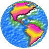 Aarde Plaatjes Draaiende Wereldbol Aarde