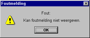 Plaatjes Alert Alert Foutmelding