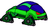 Auto Plaatjes Groen-Blauwe Auto