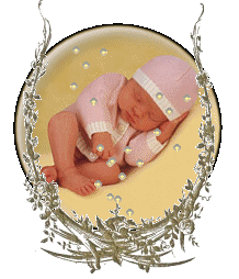 Plaatjes Baby Slapende Witte Baby Globe Glitter