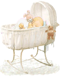 Plaatjes Baby Baby In Witte Wieg