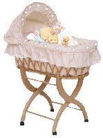 Plaatjes Baby Baby In Bruine Wieg