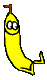 Bananen Plaatjes Zittende Gele Banaan