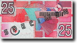 Plaatjes Bankbiljetten Oud Briefje Van 25 Gulden