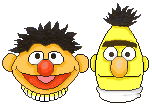 Plaatjes Bert en ernie 