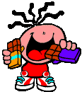 Plaatjes Bubblegums Bubblegum Eet Chocolade