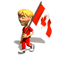 Canada Plaatjes Drager Van De Canadese Vlag