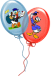 Plaatjes Donald duck Donald Duck In 2 Balonnen