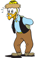 Plaatjes Donald duck Willie Wortel Denkt Na