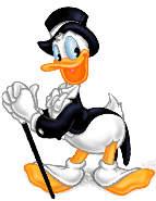 Plaatjes Donald duck Donald Duck Zwart Pak